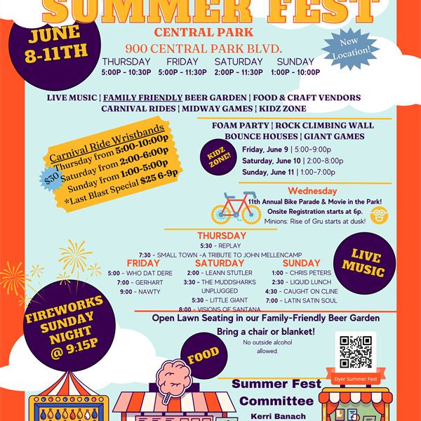 Summer Fest 2023 Town of Dyer