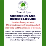 Sheffield Avenue Road Closure