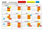 2026 Garbage & Recycle Calendar