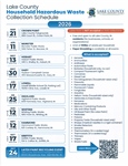 2026 Lake County Household Hazardous Waste Collection Schedule