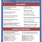 2026 Primary Early Voting Locations & Hours