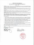 Declaration of Local Disaster Emergency - Dyer, Indiana