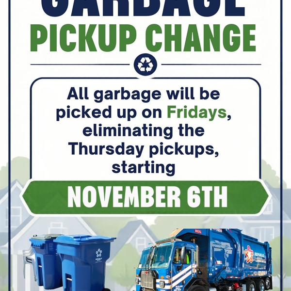 Dyer Residents: Garbage & Recycling Pickup Change